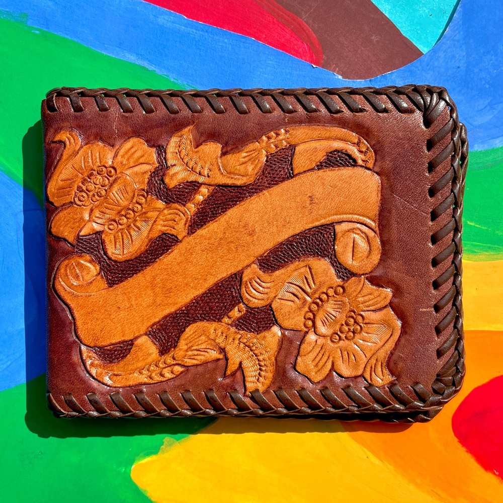 50s Vintage Mexican souvenir wallet
